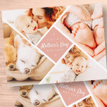 Cartão Postal Simple Modern Custom Photos Happy Mother's Day<br><div class="desc">This simple and modern design is composed of serif typography and add a custom photo.Happy Mother's Day typography surrounded by four photos of your mom,  mother,  mama,  mum etc. This is a perfect gift for your Mom on Mother's day! Add another photo and customized message at the back.</div>