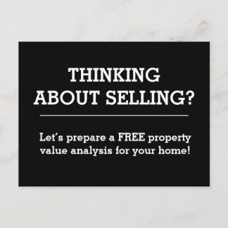 Cartão Postal Simple Real Estate Postcard