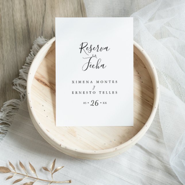 Cartão Postal Simple Reserva la Fecha (Criador carregado)