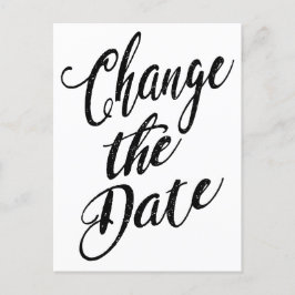 Cartão Postal Simples Alterar O Anúncio De Casamento De Data