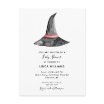 Simples chapéu de bruxa Chá de fraldas de Hallowee