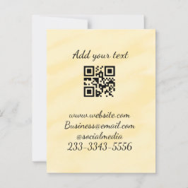 Cartão Postal simples código QR personalizado adicionar seu nome