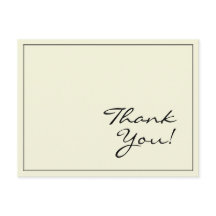 Cartão postal simples e básico de "Obrigado!"