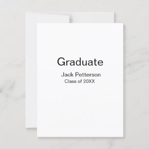 Cartão Postal simples minimalista graduado adicionar nome modern