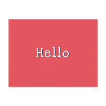 Simples Olá Personalizado do Watermelon Red Chic M