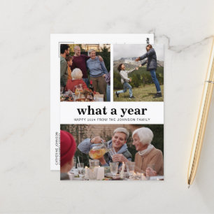 Cartão Postal Simples Quão Novo Ano Foto