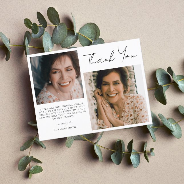 Cartão Postal Simples Simples Simpatia Fotográfica Funeral Obrig (Criador carregado)