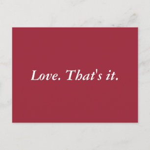 Cartão Postal Simplesmente Amor