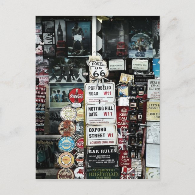 Cartão Postal Sinais antigos movidos (Frente)