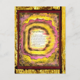 Cartão Postal Sinais de beleza