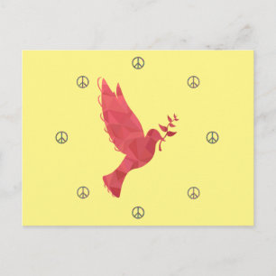Cartão Postal Sinais de Dove e Paz