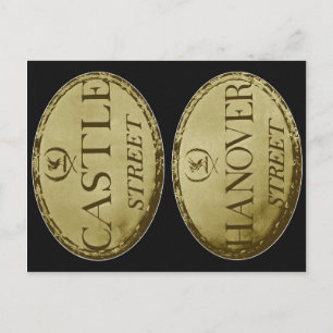 Cartão Postal Sinais de Liverpool Street : Cerca de 1800