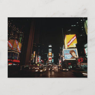 Cartão Postal Sinais de Teatro do Vintage Nova Iorque Times