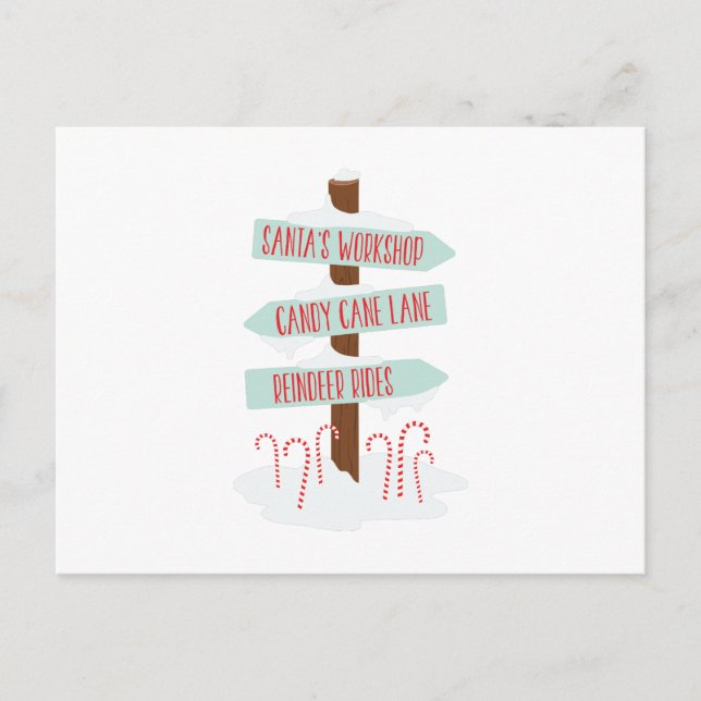 Cartão Postal Sinais do Polo Norte (Frente)