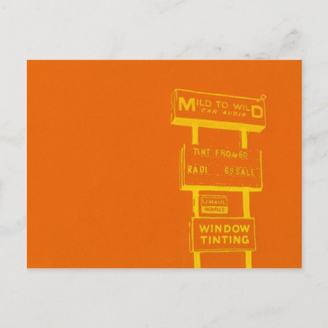 Cartão Postal Sinais em torno da cidade (Frente)