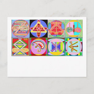 Cartão Postal Sinais PURE Karuna REIKI de Navin Joshi