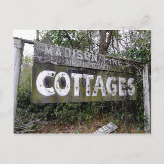 Cartão Postal Sinal abandonado da pensão de motor