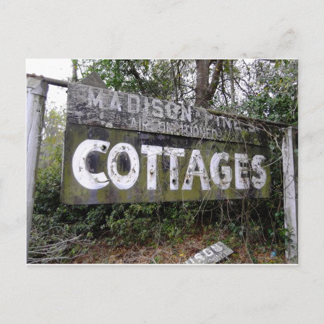 Cartão Postal Sinal abandonado da pensão de motor (Frente)