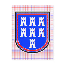 Sinal Azul Saxônico Vermelho