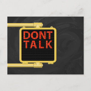 Cartão Postal Sinal Crosswalk de Nova Iorque