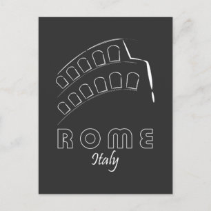 Cartão Postal Sinal da Cidade de Roma Itália