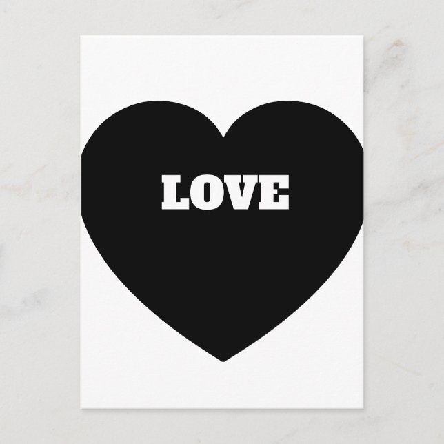 Cartão Postal Sinal de amor (Frente)