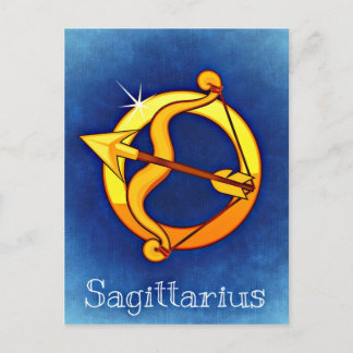 Cartão Postal Sinal de astrologia Sagitário