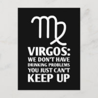 Sinal de Astrologia Zodiac do Bebendo Virgo Engraç