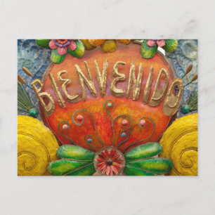 Cartão Postal Sinal de boas-vindas em espanhol, México