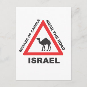 Cartão Postal Sinal de Camelo em Israel
