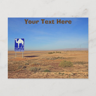 Cartão Postal Sinal de Camelos, Cartão-postal personalizável na