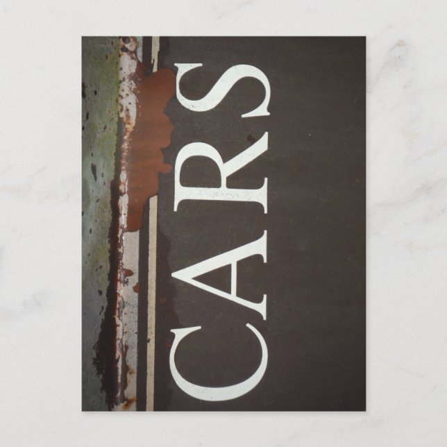 Cartão Postal Sinal de Carro Antigo Caminhão de Reboque (Frente)