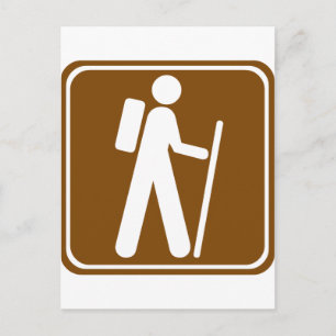 Cartão Postal Sinal de Estrada de Caminho