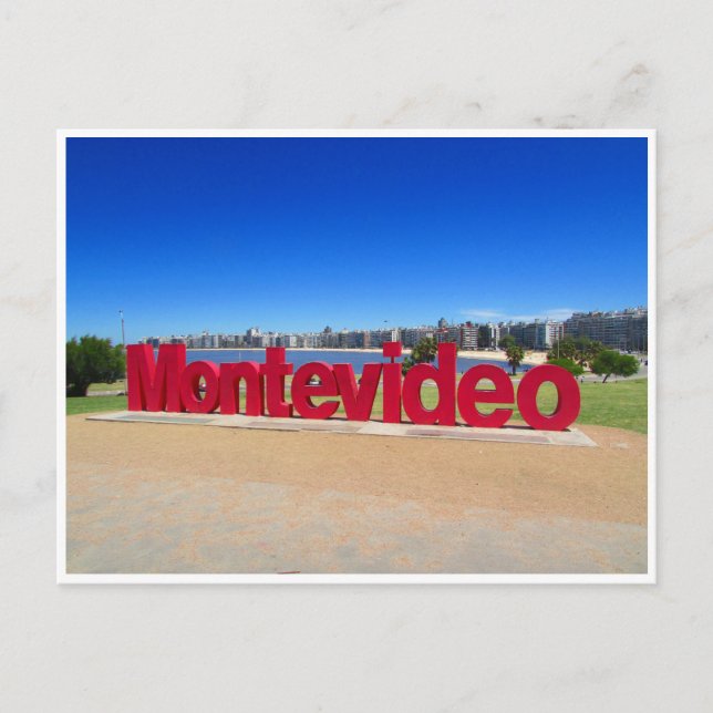 Cartão Postal sinal de montevidéu (Frente)