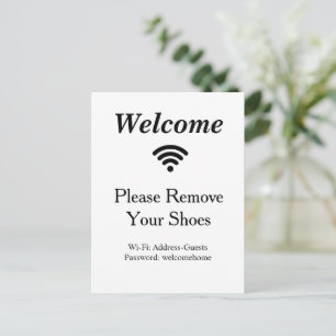 Cartão Postal Sinal de Pé de Rede Wifi Empresarial Moderna
