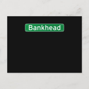 Cartão Postal Sinal de Rua Georgia Bankhead Atlanta