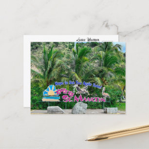 Cartão Postal Sinal de santo Maarten