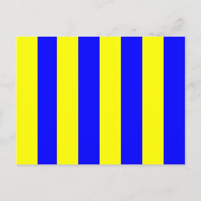 Cartão Postal Sinal de Sinalizador Náutico G (Golf) (Frente)