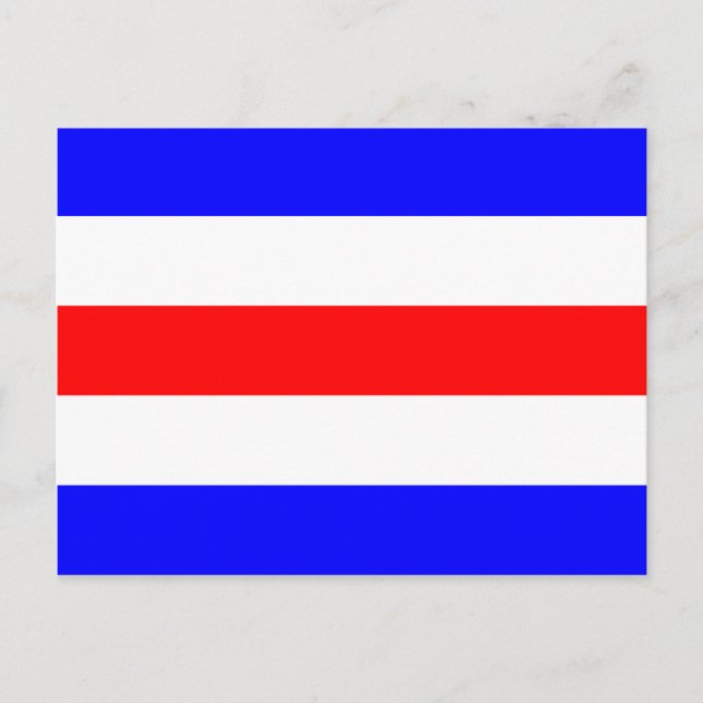 Cartão Postal Sinal de Sinalizador Náutico - Letra C (Charlie) (Frente)