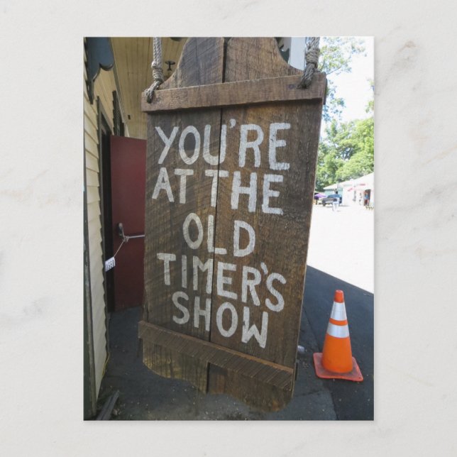 Cartão Postal Sinal de temporizadores antigos (Frente)