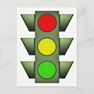 Cartão Postal Sinal de tráfego