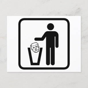 Cartão Postal sinal do lixo