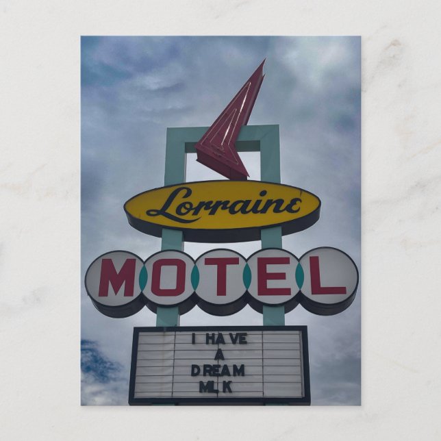 Cartão Postal Sinal do Lorraine Motel (Frente)