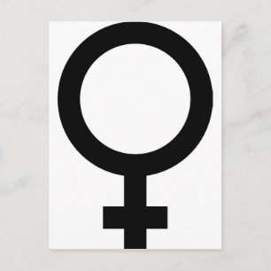 Cartão Postal Sinal feminino