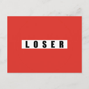 Cartão Postal Sinal proibitório LOSER