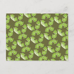 Cartão Postal sinal verde reciclar