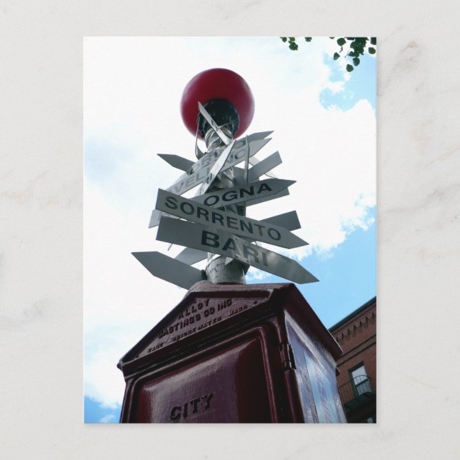 Cartão Postal Sinalização Icônica North End (Frente)