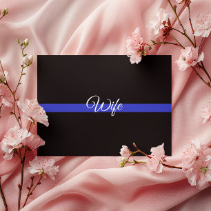 Cartão Postal Sinalizador Americano Thin Blue Line Personalizado