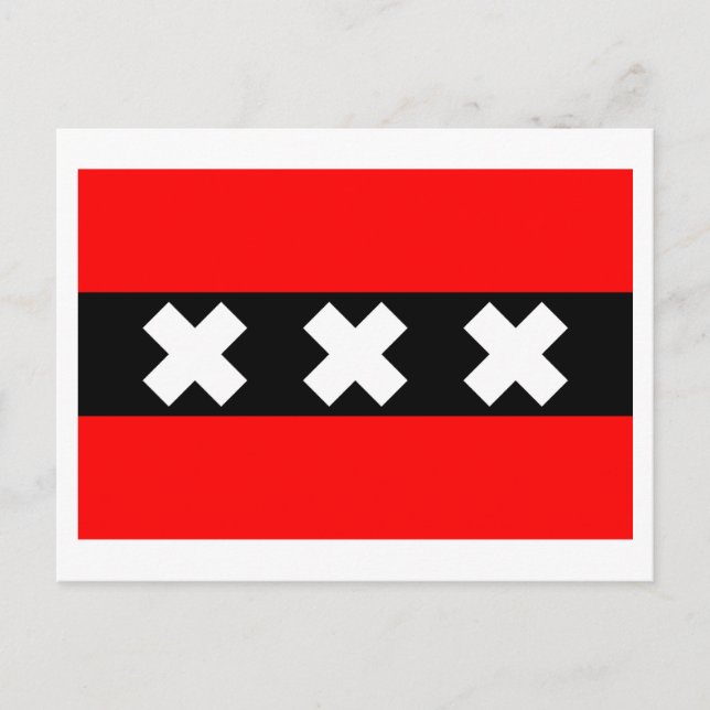 Cartão Postal Sinalizador Amesterdã (Frente)