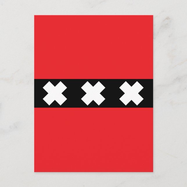 Cartão Postal Sinalizador Amesterdã (Frente)